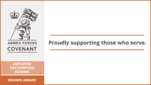 Armed Forces Covenant Employer Recognition Scheme Bronze award